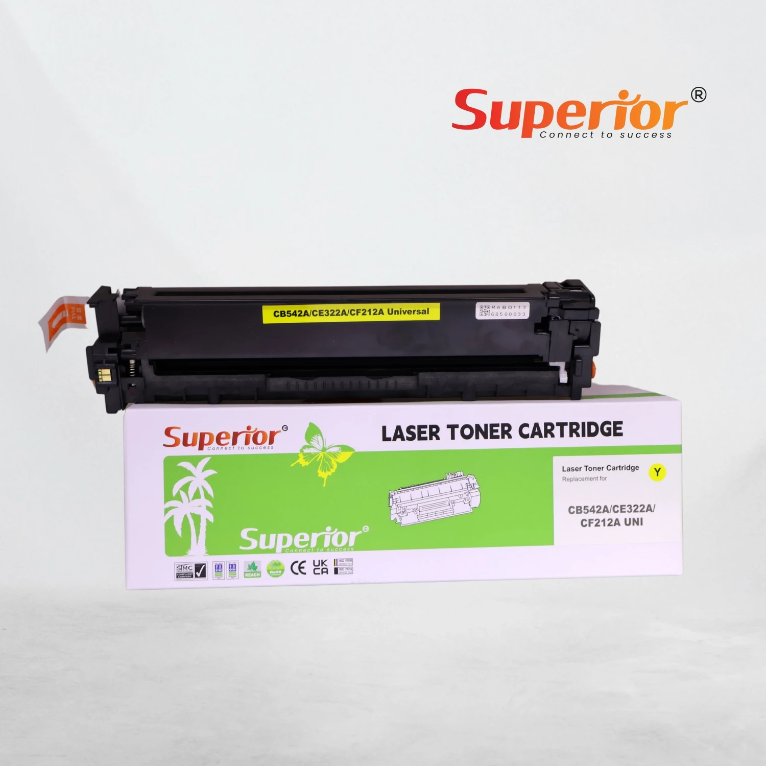 Superior CF212Y Yellow Compatible Toner Cartridge – With Chip