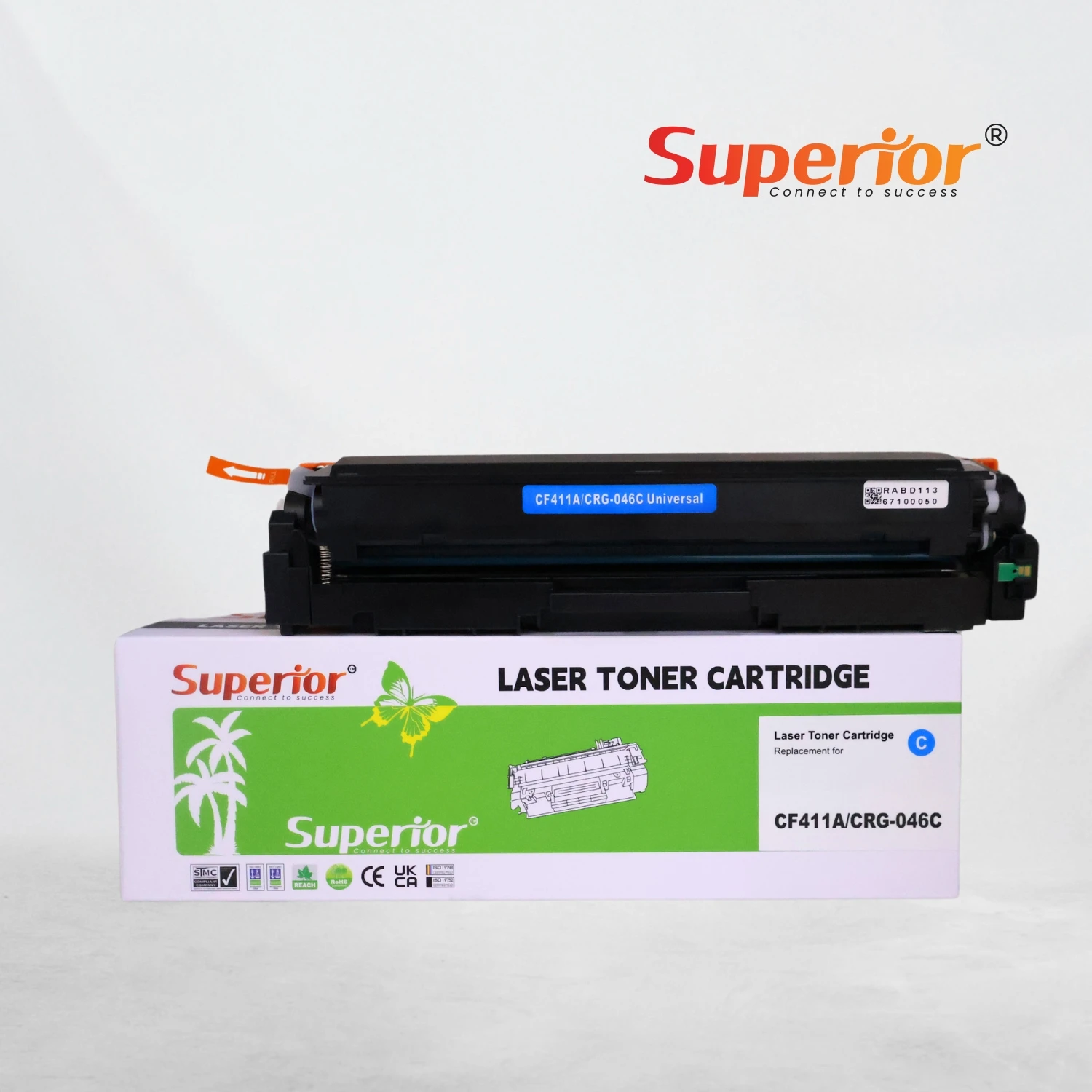 Superior CF411A Cyan Compatible Toner Cartridge – With Chip