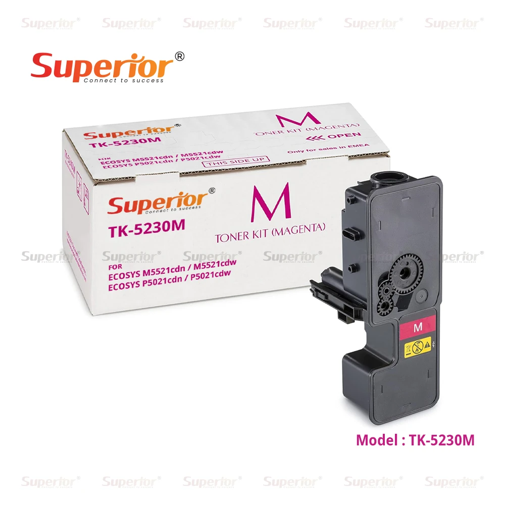 Superior TK-5230M Magenta High Yield Compatible Toner Cartridge – For Kyocera ECOSYS M5521cdn / M5521cdw, ECOSYS P5021cdn / P5021cdw