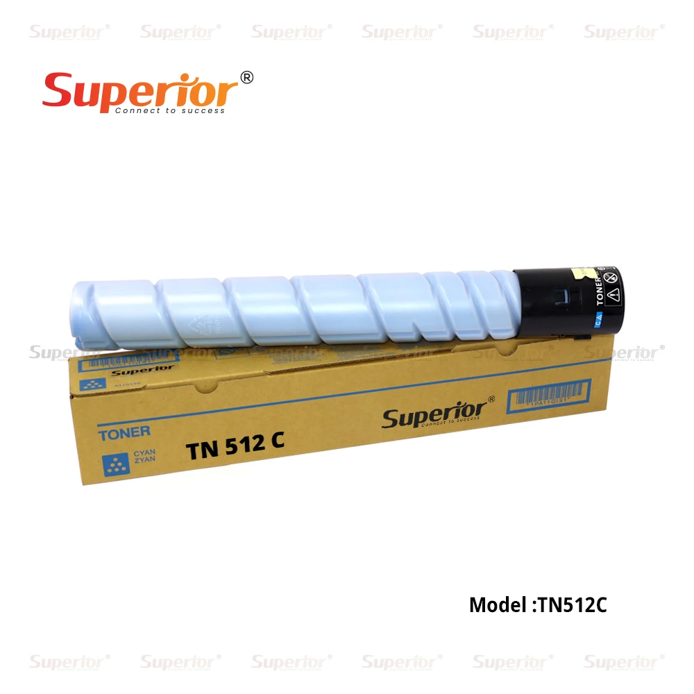 Superior TN-512C Cyan Compatible Toner Cartridge – For Konica Minolta Bizhub C258 / C308 / C368 / C454 / C454e / C554 / C554e