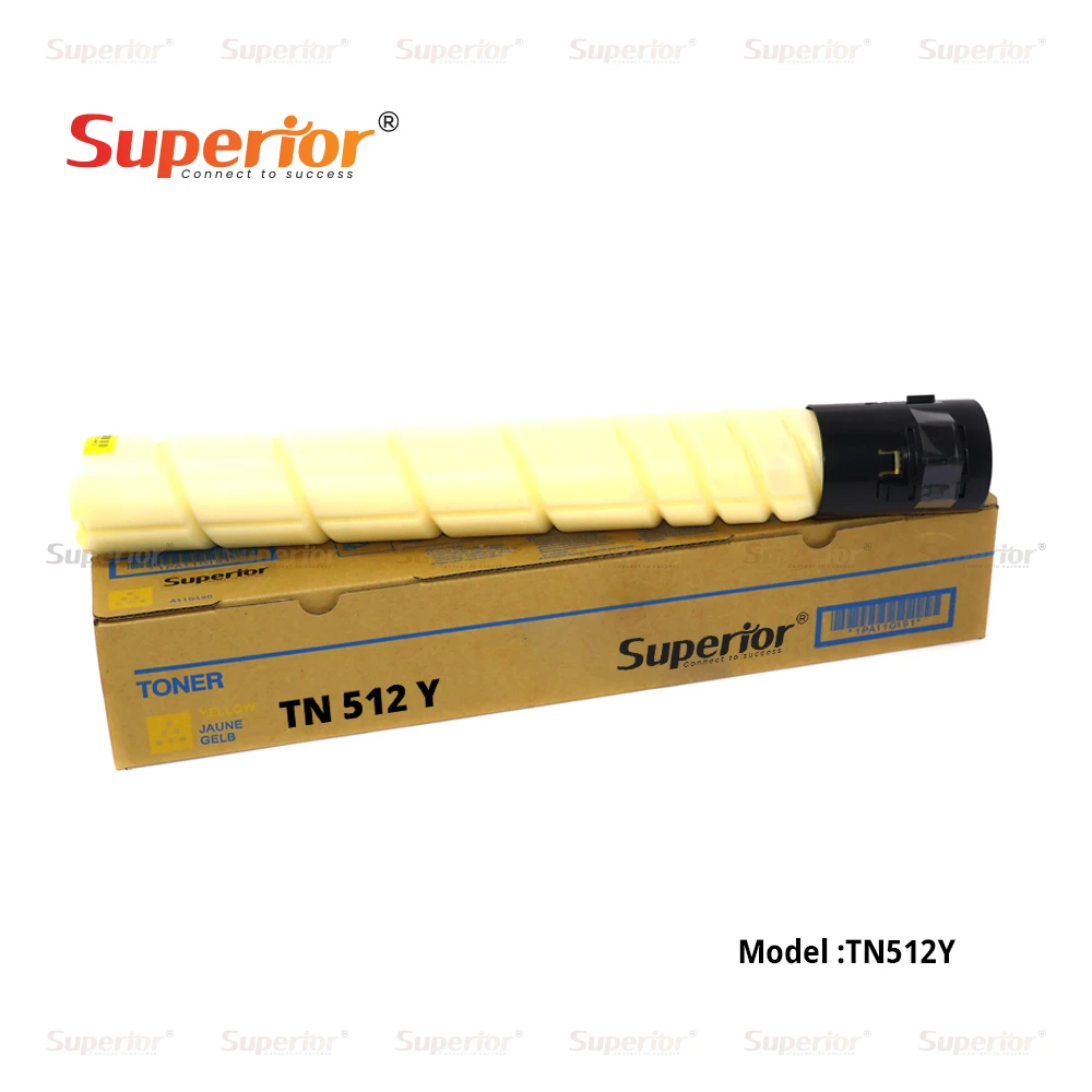 Superior TN-512Y Yellow Compatible Toner Cartridge – For Konica Minolta Bizhub C258 / C308 / C368 / C454 / C454e / C554 / C554e