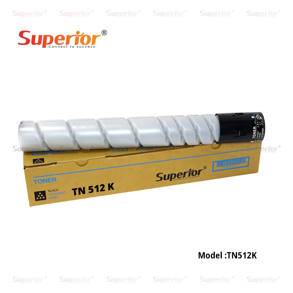 Superior TN-512K Black Compatible Toner Cartridge – For Konica Minolta Bizhub C258 / C308 / C368 / C454 / C454e / C554 / C554e